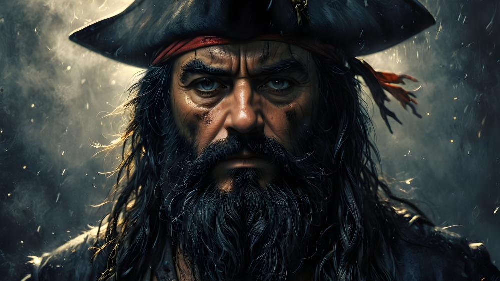 Pirate Captain in Cinematic Fantasy Adventure wallpaper