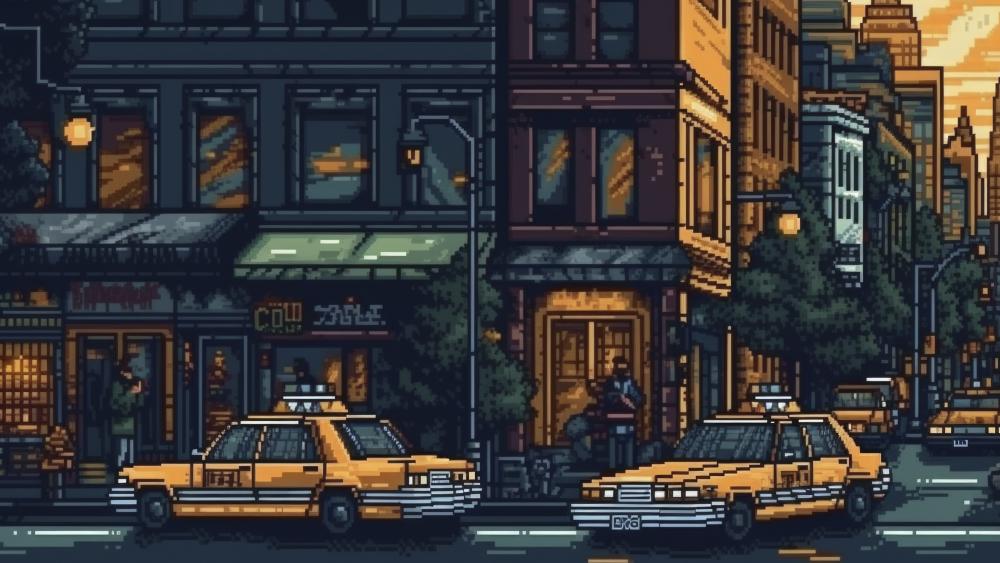 Retro City Taxi Adventure wallpaper