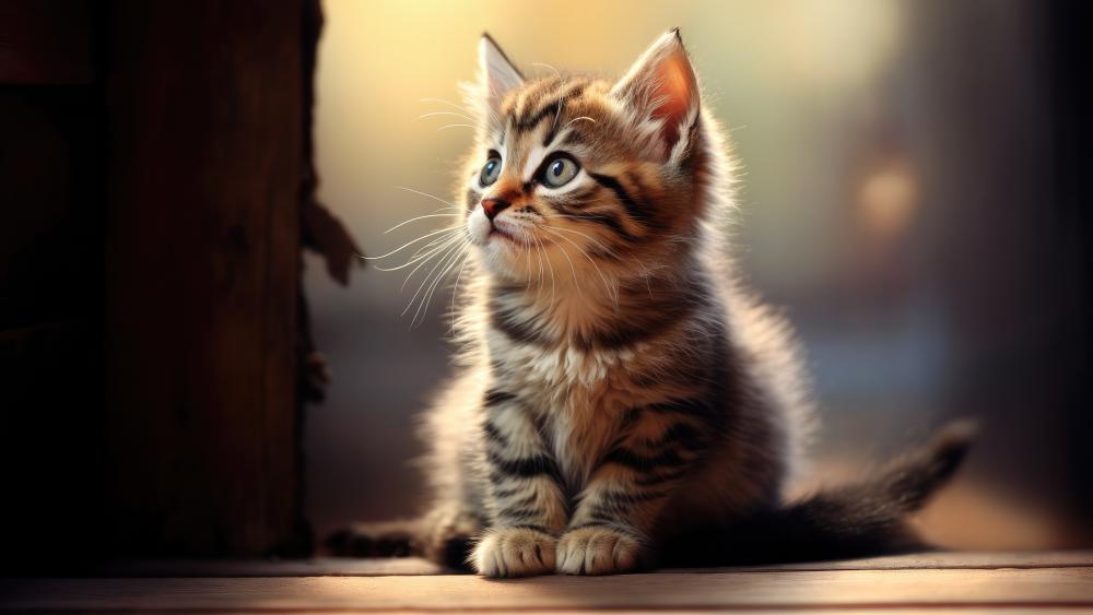 Adorable AI-Generated Kitten Wallpaper wallpaper