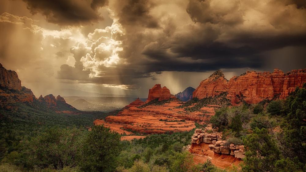 Majestic Red Rock Sedona Landscape wallpaper