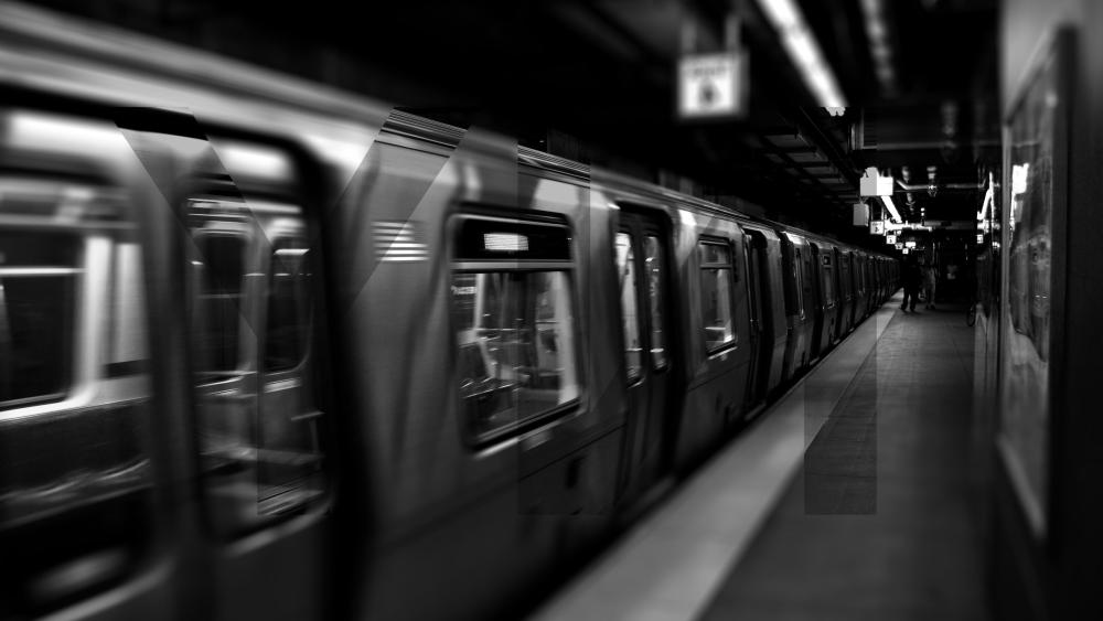 Urban Subway in Motion wallpaper