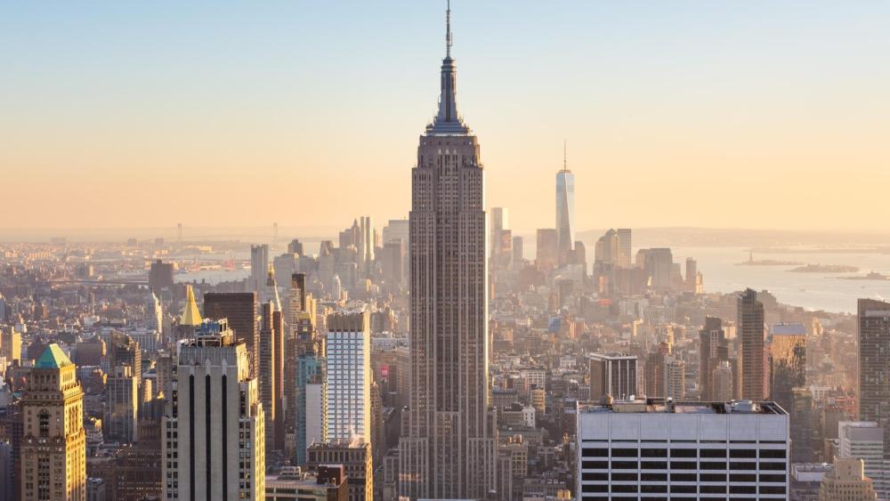 Empire State Building in Morning Light wallpaper