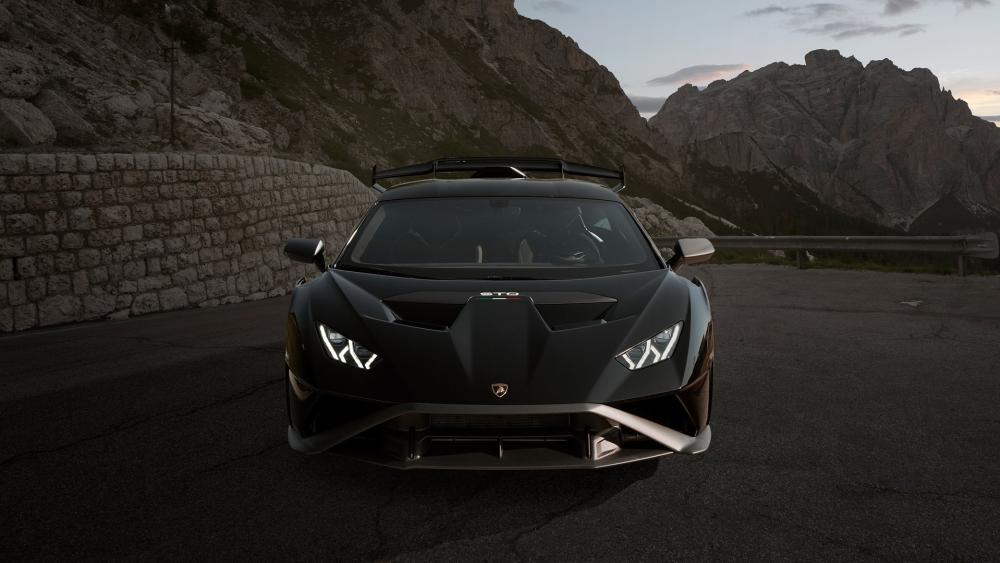 Lamborghini Huracan STO in Majestic Mountains wallpaper