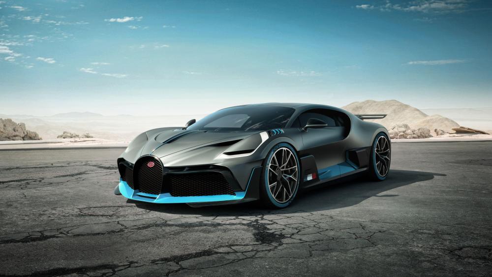 Bugatti Divo on Desert Terrain wallpaper