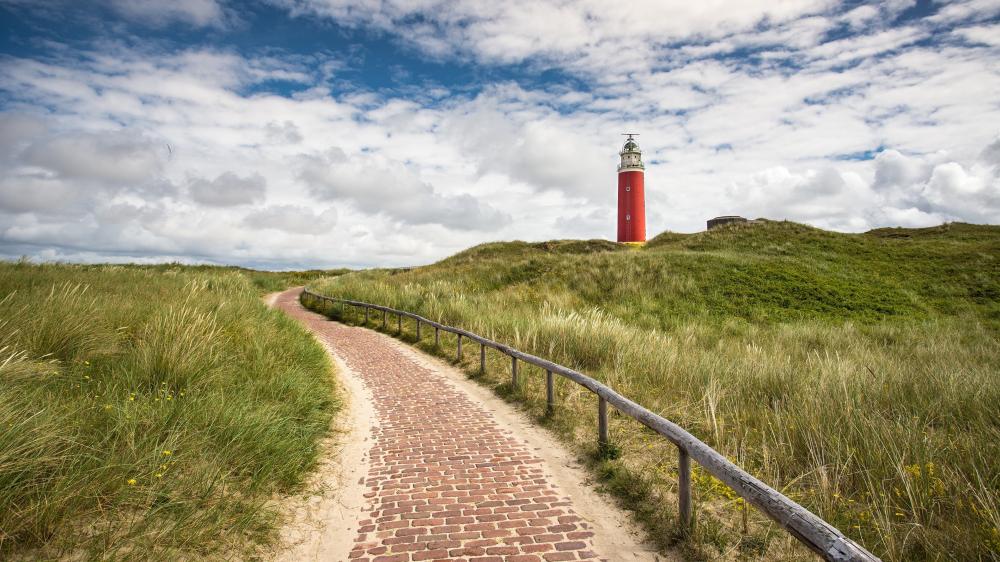 Eierland Lighthouse Pathway wallpaper