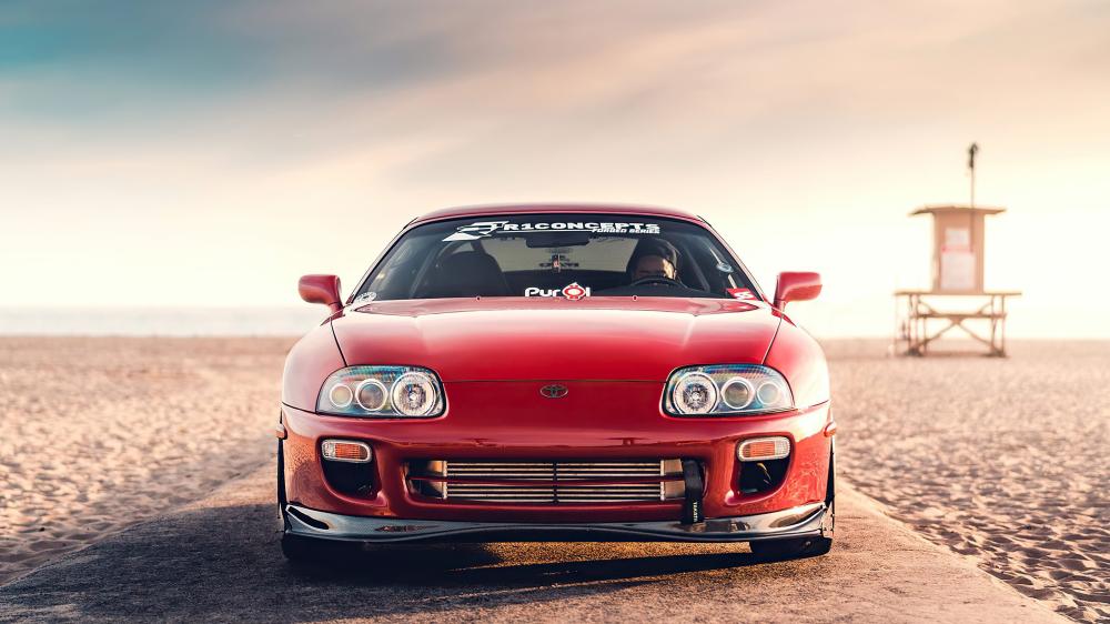 Toyota Supra Glory at the Beach wallpaper