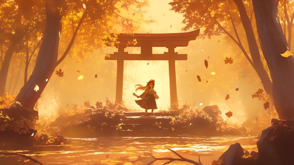 Autumn Tranquility Anime Wallpaper wallpaper