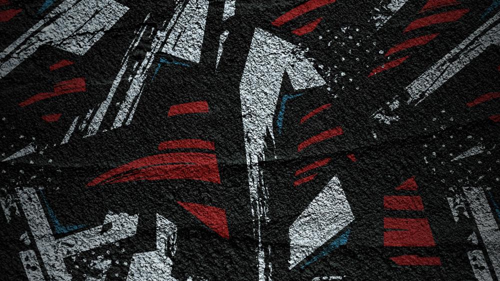 Urban Graffiti Vibes in Dark Tones wallpaper