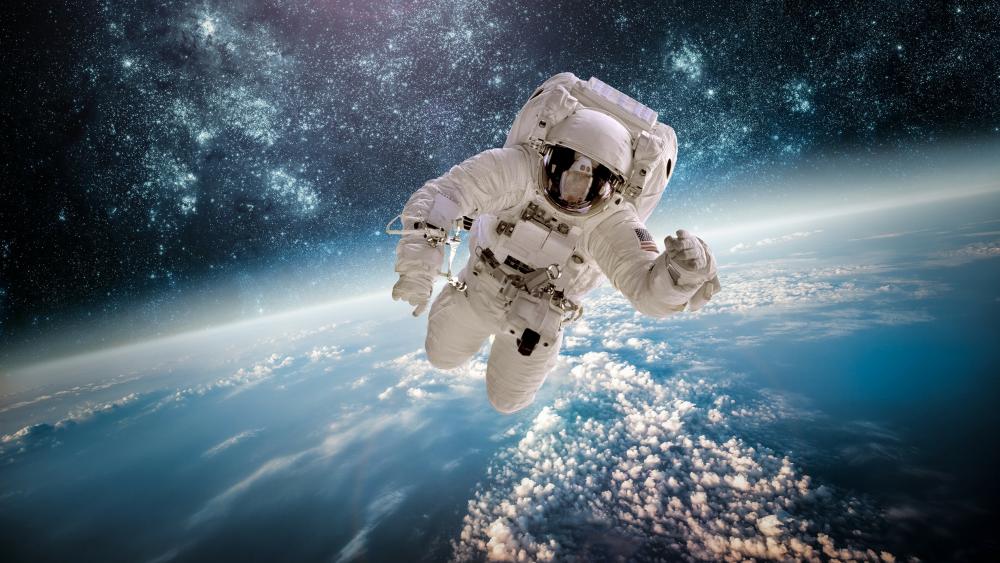 Floating Above Earth: Spacewalk Adventure wallpaper