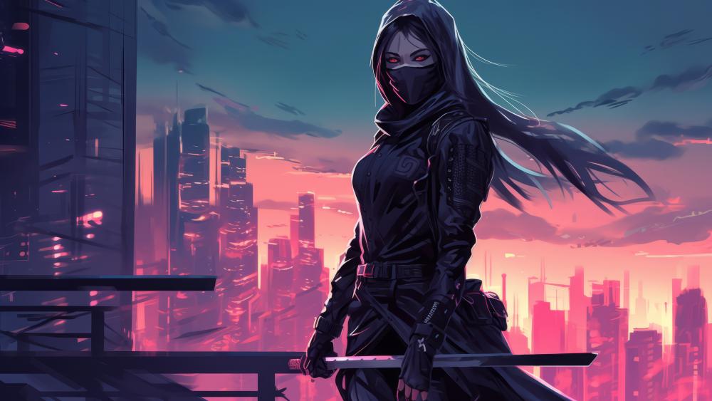 Ninja Assassin at Dawn wallpaper