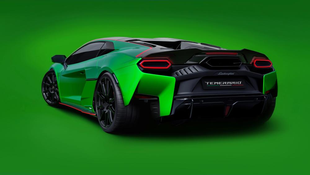 Lamborghini Temerario in Vibrant Green wallpaper