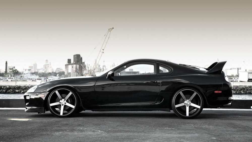 Toyota Supra Black Beauty wallpaper