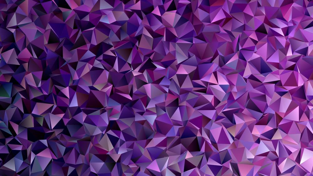 Polygonal Purple Dreamscape wallpaper