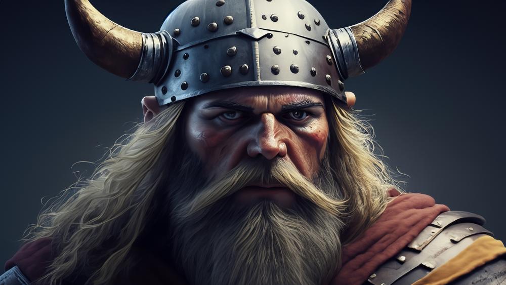 Viking Warrior Legendary Portrait wallpaper