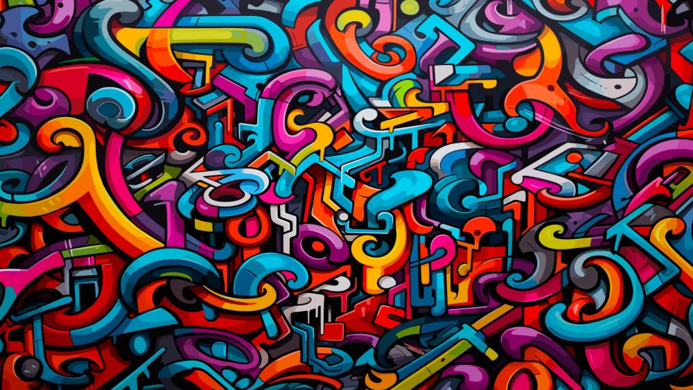 Colorful Urban Canvas wallpaper