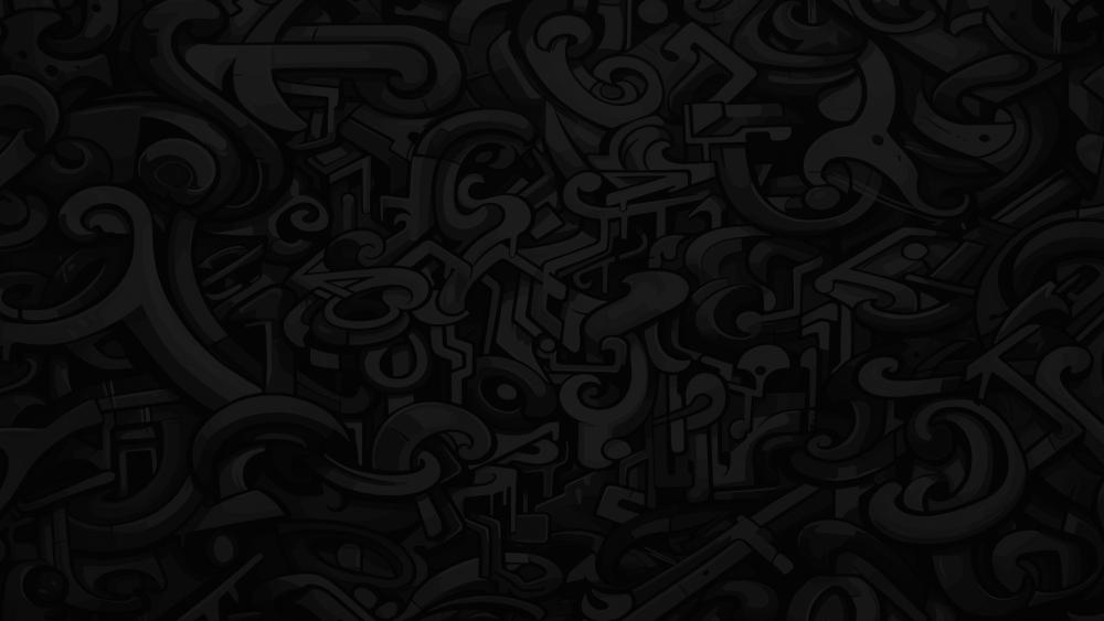 Enigmatic Monochrome Labyrinth Wall Art wallpaper