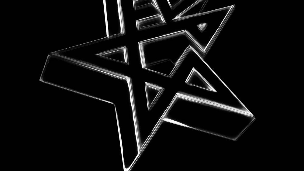 Geometric Elegance in Monochrome wallpaper