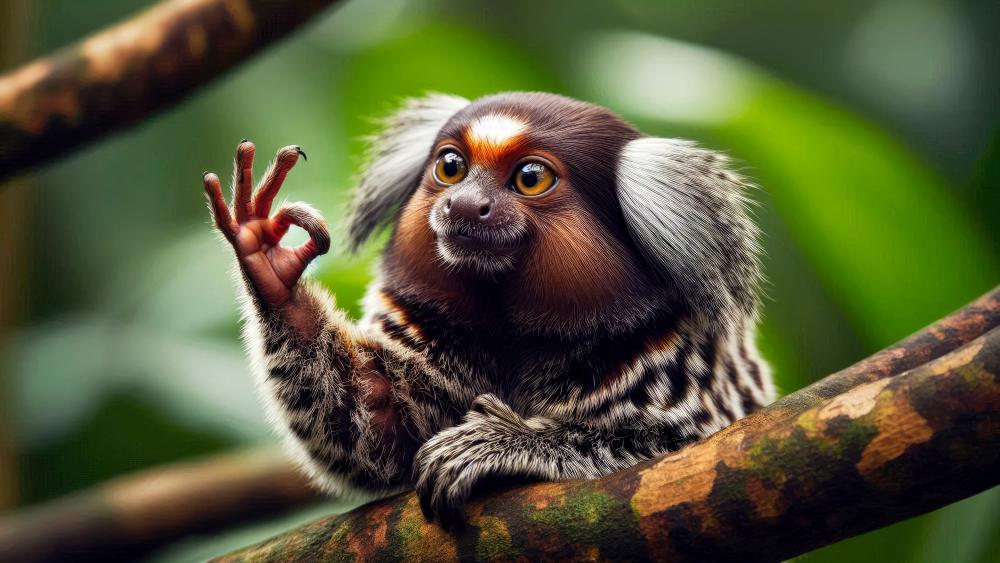 Marmoset monkey wallpaper