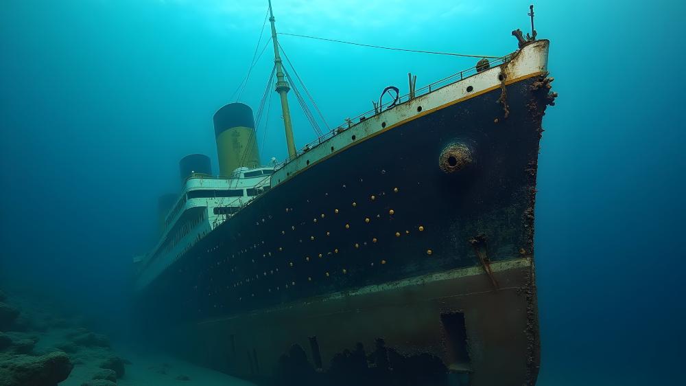 Sunken Titanic: AI Masterpiece in 4K wallpaper