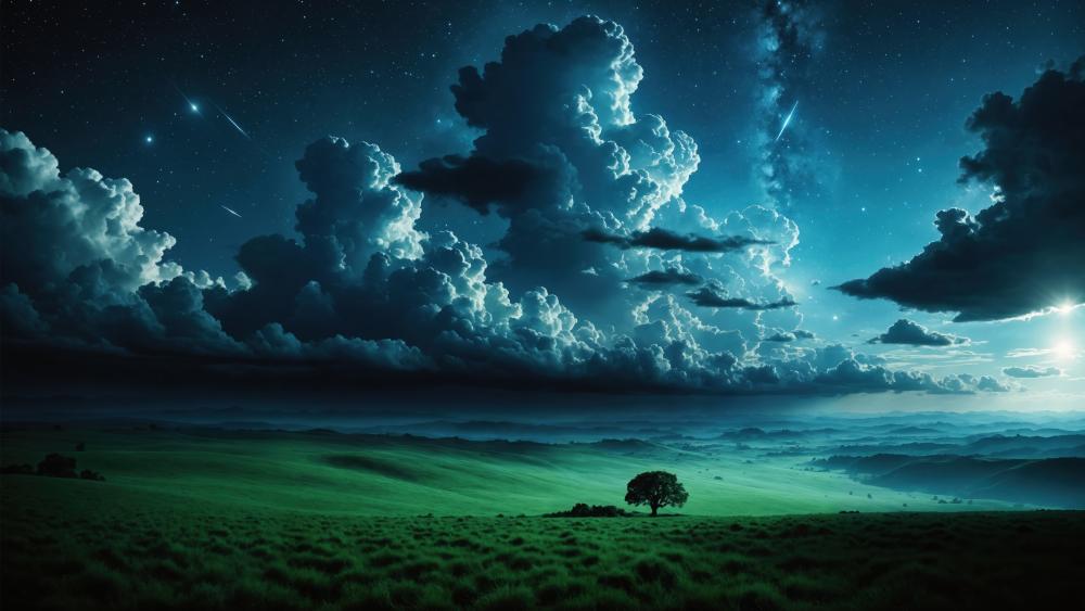 Stormy Sky Serenity wallpaper