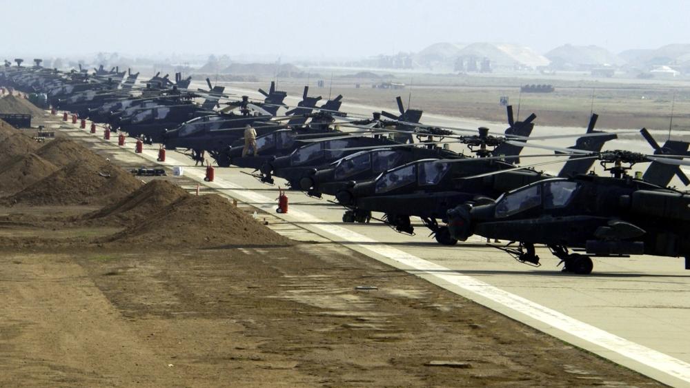 Helicopters Ready for Action at Al-Asad Airbase wallpaper