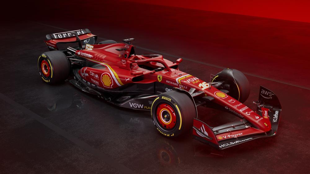 Ferrari F1 Racer Exuding Power and Speed wallpaper