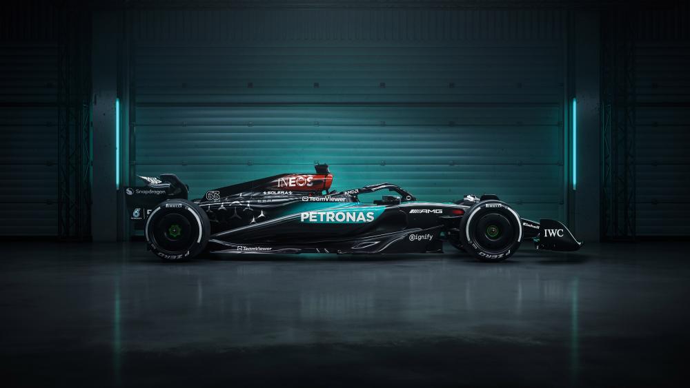 Sleek Mercedes Formula 1 Car in 4K wallpaper