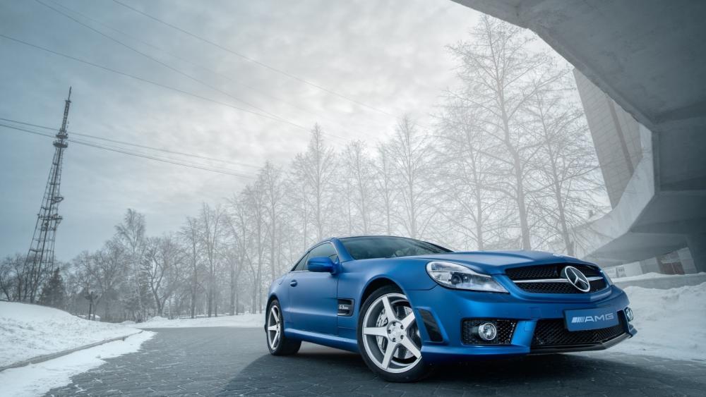 AMG Elegance in Winter Wonderland wallpaper