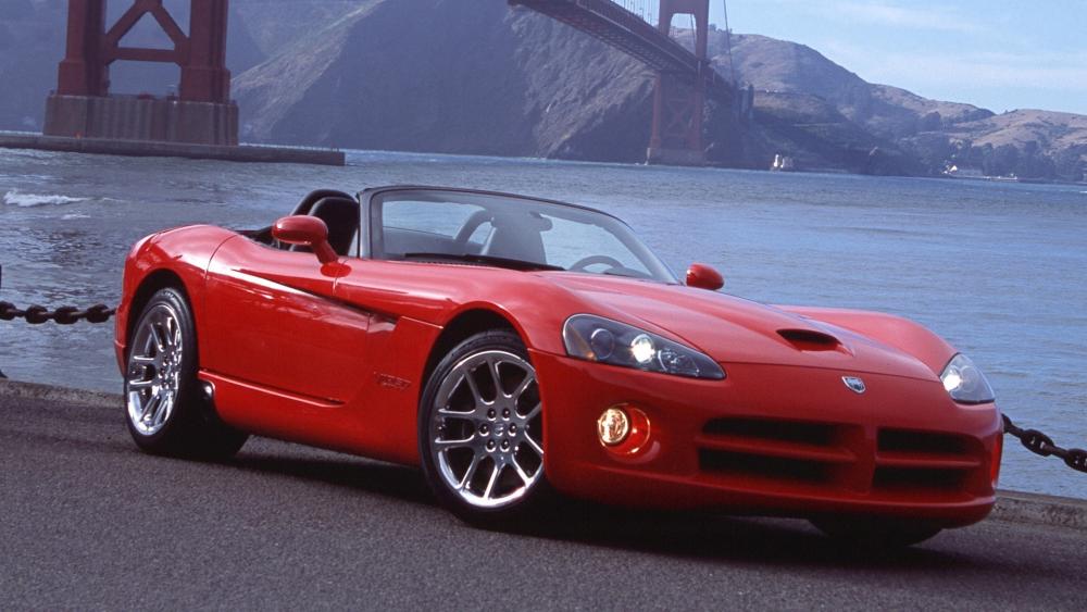 Breathtaking Dodge Viper by the Bay wallpaper