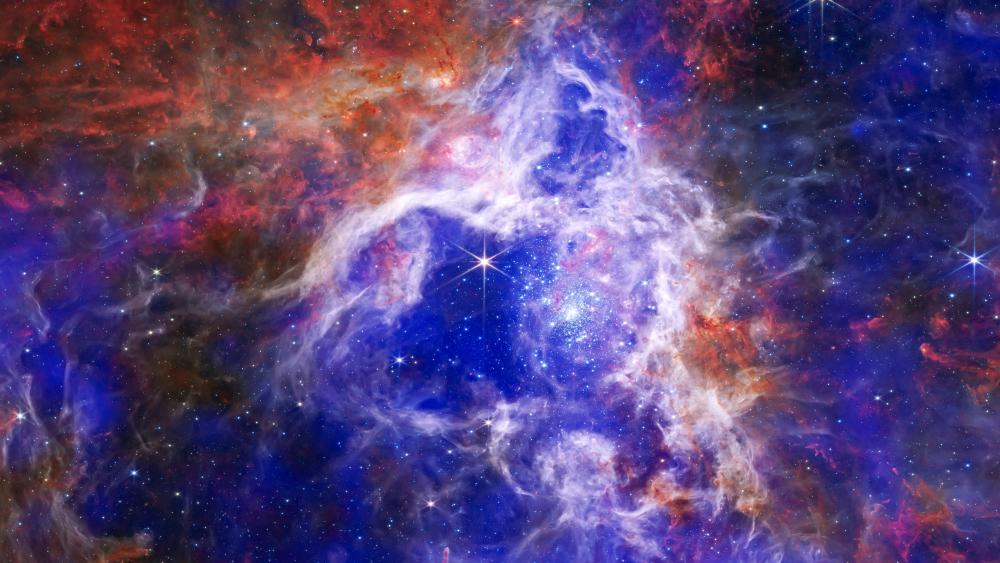 Celestial Wonders of the Tarantula Nebula wallpaper