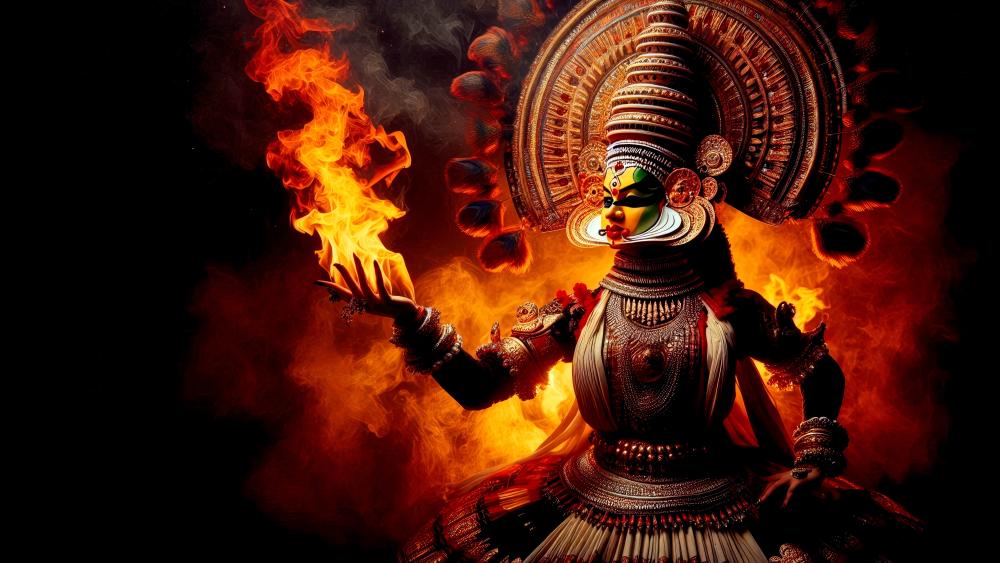 Kathakali dancer -Lady wallpaper