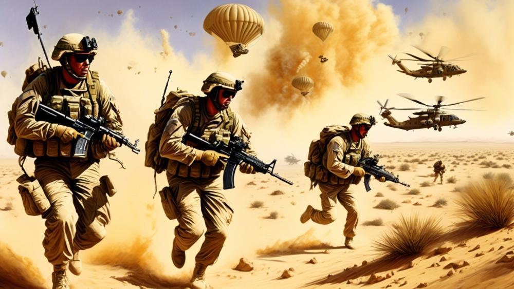 Rangers in action Desert Storm 91 wallpaper