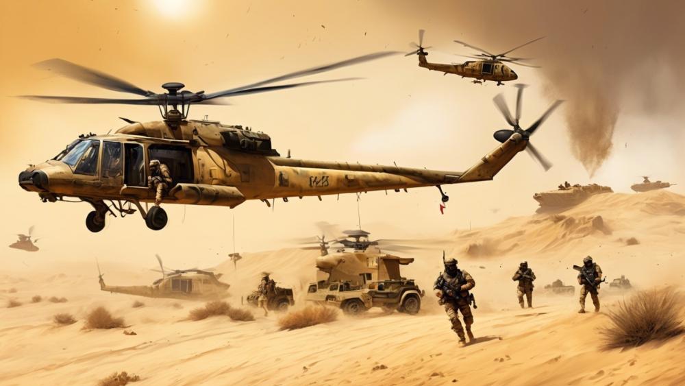 Desert Air Assault wallpaper