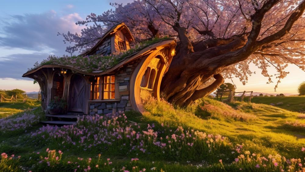 Enchanted Woodland Retreat wallpaper