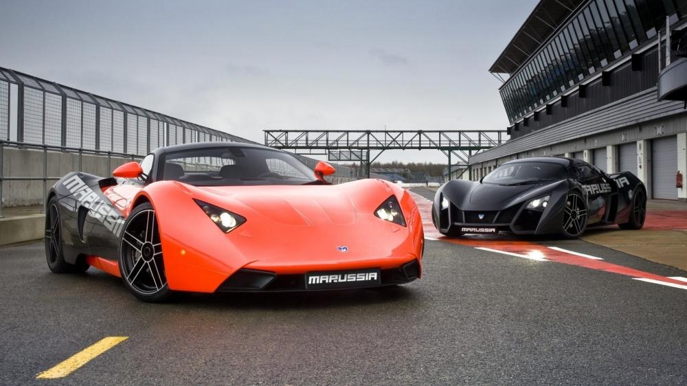 Marussia Supercar Duo on the Track wallpaper