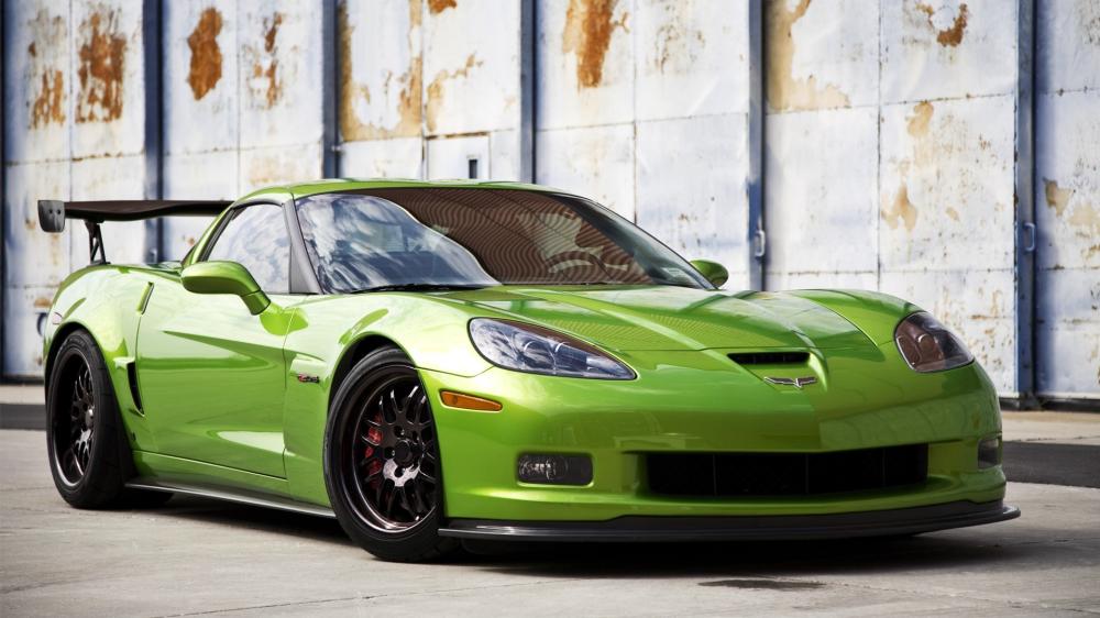 Green Dodge Viper Power and Style Display wallpaper