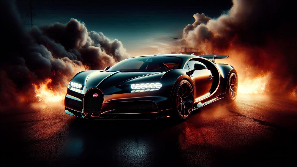 Bugatti Chiron Super Sport in Fiery Glory wallpaper