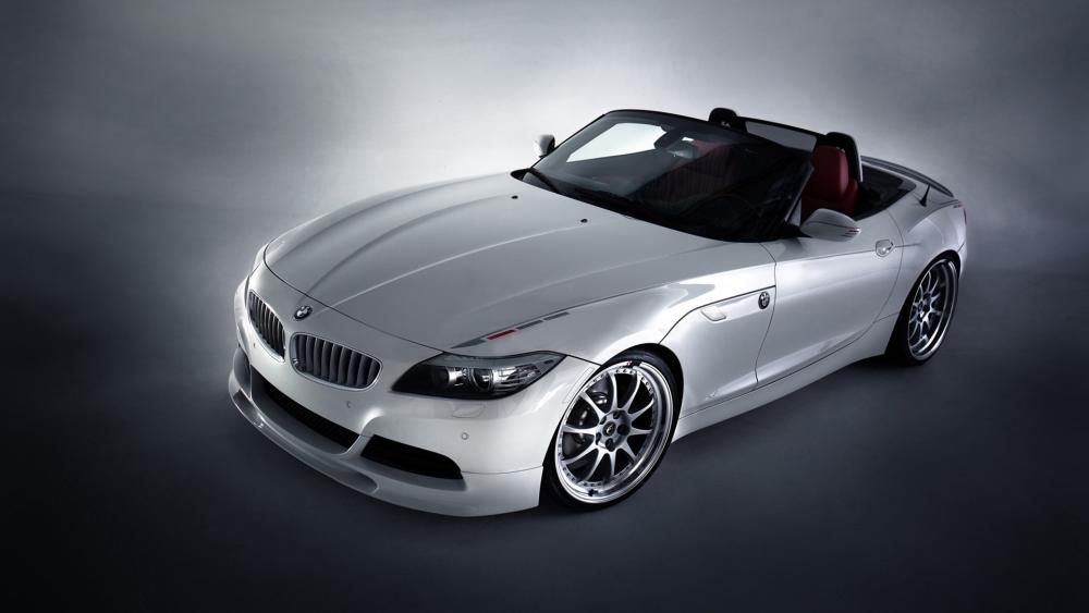 BMW Z4 Convertible in Shimmering White wallpaper