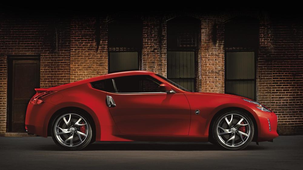 Red Elegance the Nissan 370Z Beauty Unleashed wallpaper