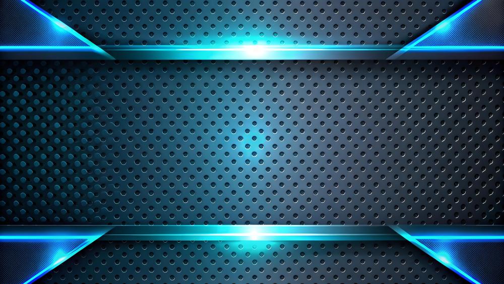 Blue halftone abstract wallpaper