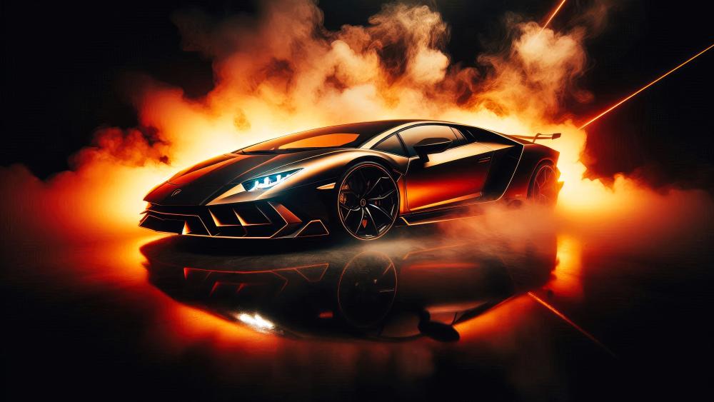 Lamborghini Sián in Futuristic Blaze wallpaper