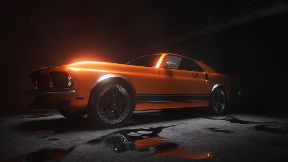 Ford Mustang Boss 302 in Dark Elegance wallpaper