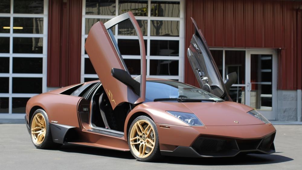 Lamborghini Murcielago in Alluring Bronze Finish wallpaper