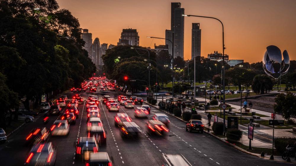 Dusk in the Urban Jungle wallpaper