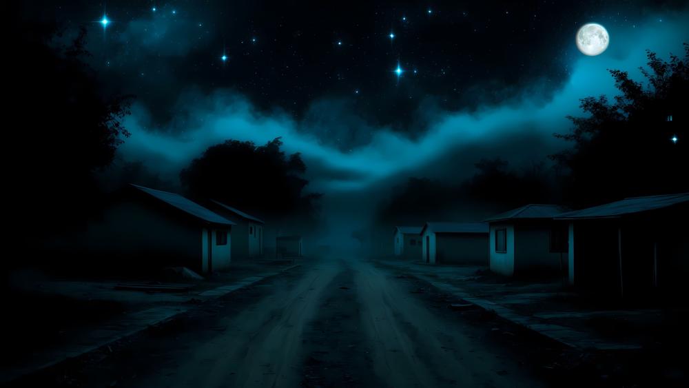 digital-art-dark-cosmic-night-sky wallpaper