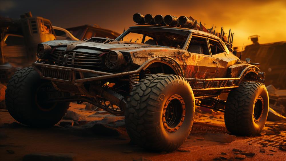 Off-Road Fury in AI Artistry wallpaper