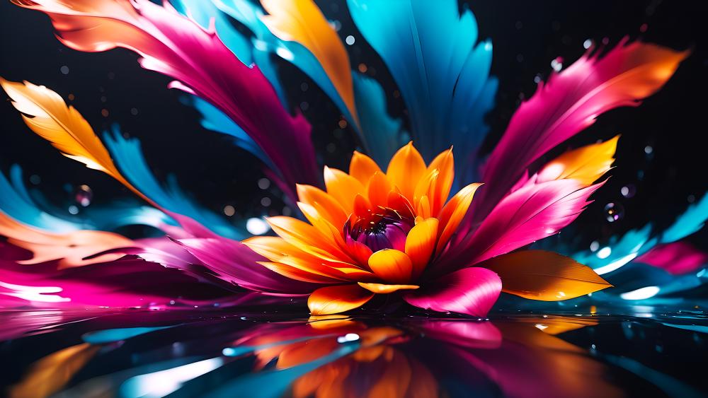 Abstract Flower wallpaper