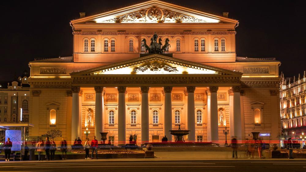 Majestic Night at Bolshoi Theatre wallpaper