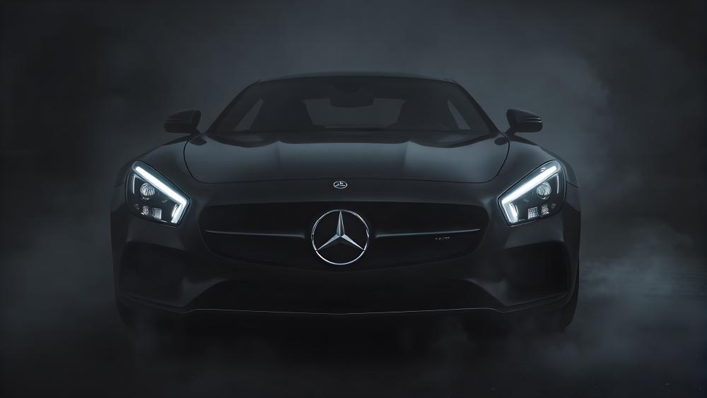 Mercedes-Benz in Mystical Shadows wallpaper