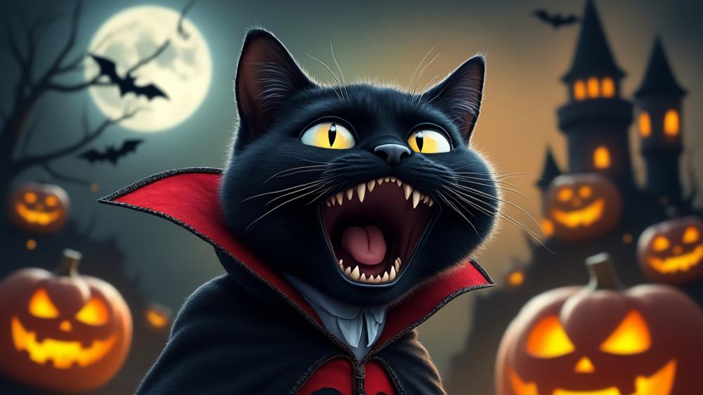 Vamp Cat wallpaper